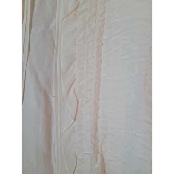 Eileen Fisher 100% Silk Quilted Open Front Jacket – Ivory – Medium – GUC - Picture 5 of 11